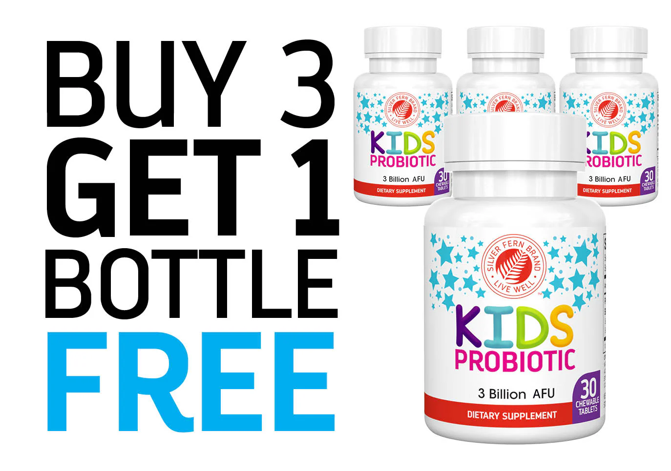Kids Probiotic Supplement - 30 Chewable Tablets - Image 10