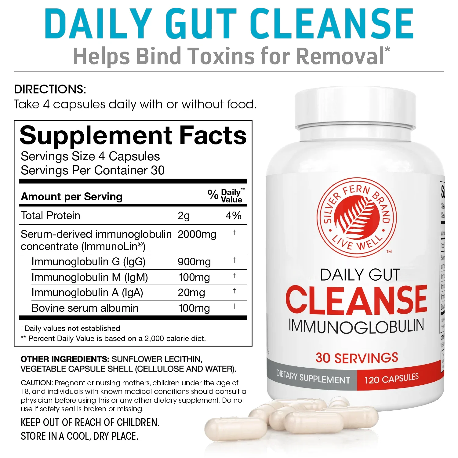 Cleanse - Daily Gut Detox Immunoglobulin (IgG) - Image 3