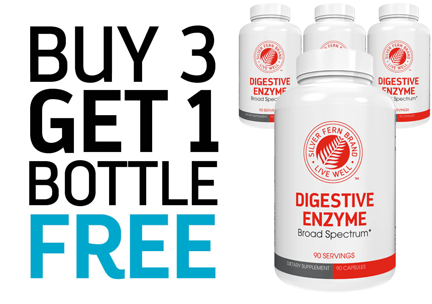 Digestive Enzyme with 100% intestinal pH Coverage - 90 Servings - Image 8