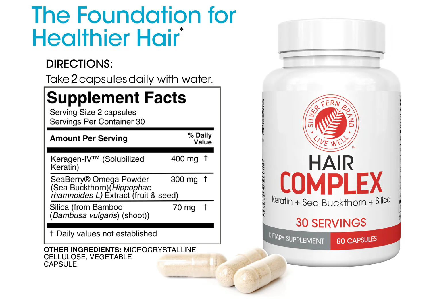 Hair Complex - Keratin, Sea Buckthorn, and Silica - Image 3